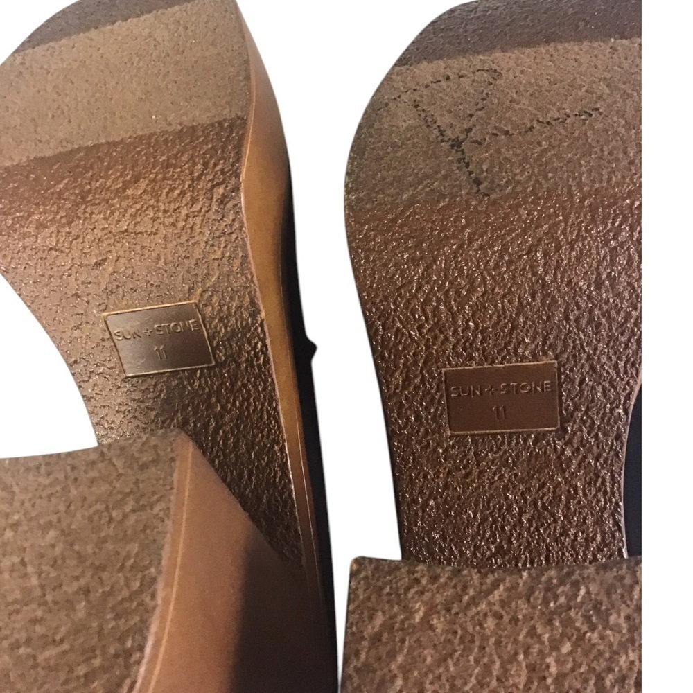 Sun + Stone Sierraa Slip-On Platform Mule Pumps for Macy's Black Size  Size 11 - Picture 5 of 11